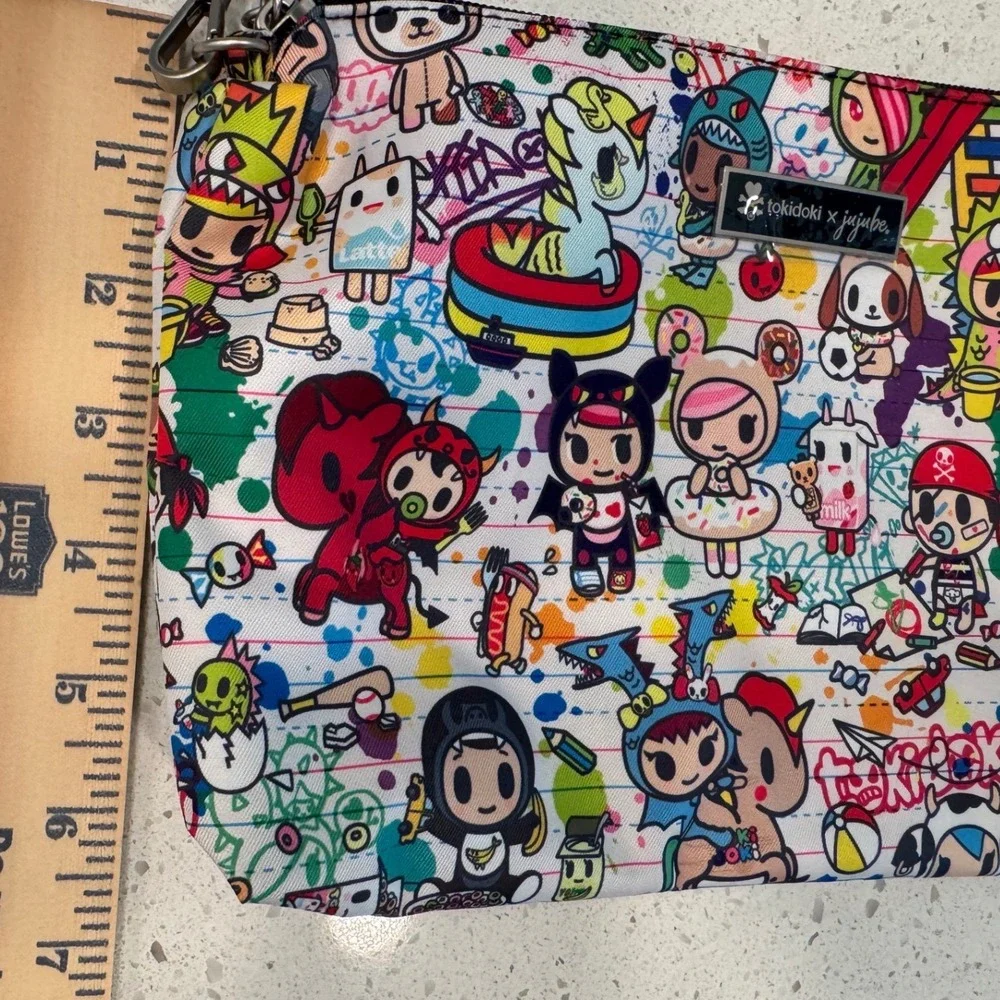 Tokidoki x JuJuBe Be Quick Bag Women OS Multicolor Like New Doodle Print Clutch